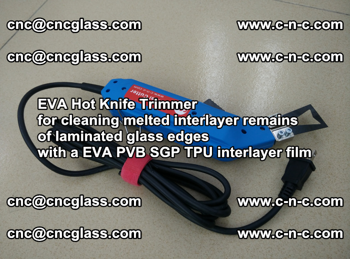 EVA Hot Knife Trimmer for cleaning interlayer remains of solar panel modules (2)