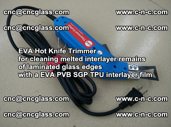 EVA Hot Knife Trimmer for cleaning interlayer remains of solar panel modules (24)