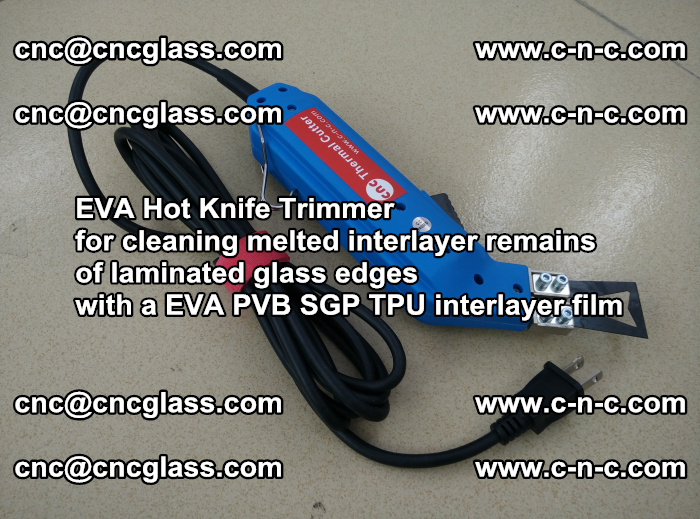 EVA Hot Knife Trimmer for cleaning interlayer remains of solar panel modules (29)