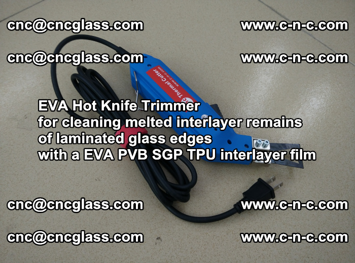 EVA Hot Knife Trimmer for cleaning interlayer remains of solar panel modules (35)