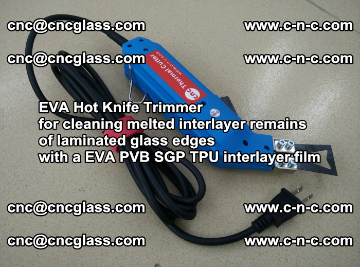 EVA Hot Knife Trimmer for cleaning interlayer remains of solar panel modules (39)