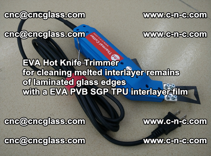 EVA Hot Knife Trimmer for cleaning interlayer remains of solar panel modules (26)