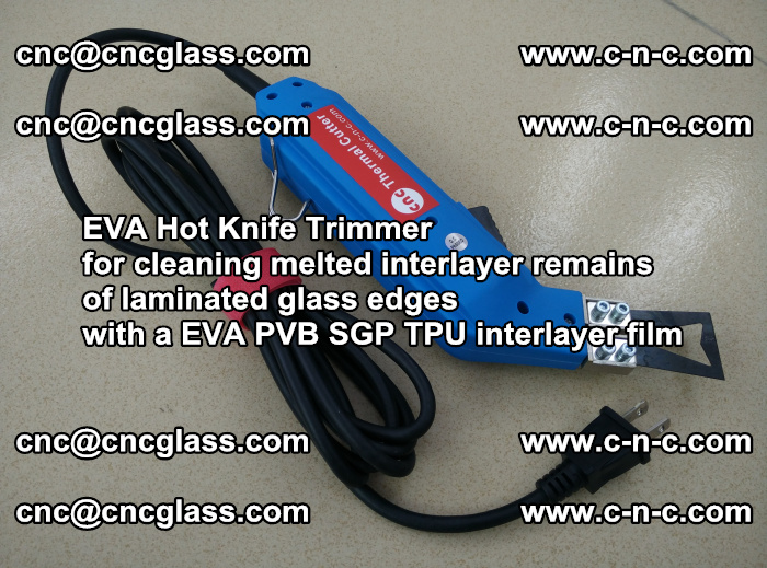 EVA Hot Knife Trimmer for cleaning interlayer remains of solar panel modules (42)
