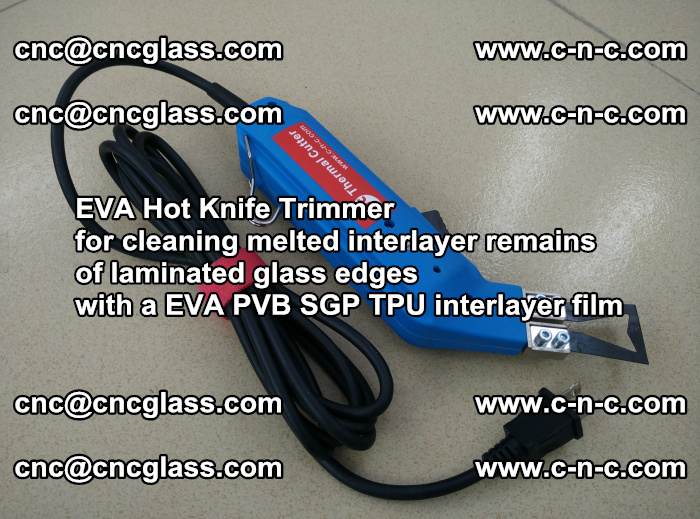 EVA Hot Knife Trimmer for cleaning interlayer remains of solar panel modules (46)